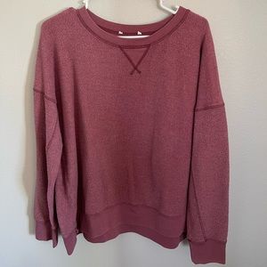 American Eagle Reverse Fleece Crew